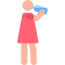 health,woman,people,human,drink water,pictogram